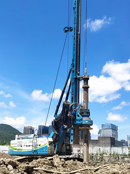 Yutong electric piling rig construction case -YTR206AE in Guangdong Province